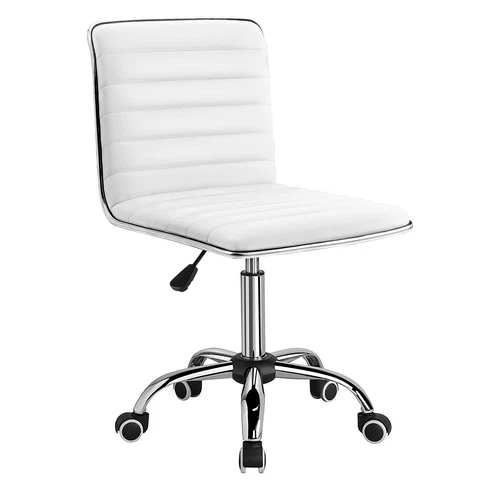 Low back Task chair, Leather Swivel Office, Computer Desk chair Cover