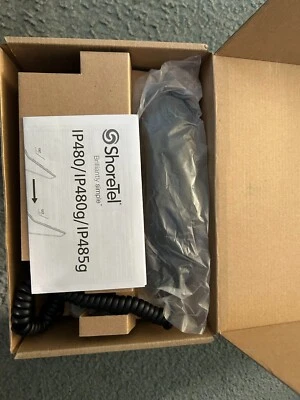 Shoretel IP 480G Full-Duplex Speakerphone 8 Lines Corded Black Single Keypad - Image 1 of 2