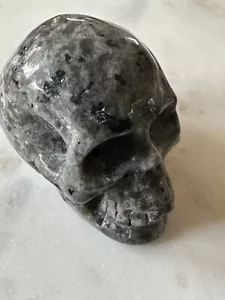 Natural Yooperlite Crystal Skull Hand Carving Skull Size 50 mm (Have 2) Black - Picture 1 of 4