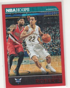 BRIAN ROBERTS 2014-15 Panini NBA Hoops Red #197 Charlotte Hornets 74/299 NM