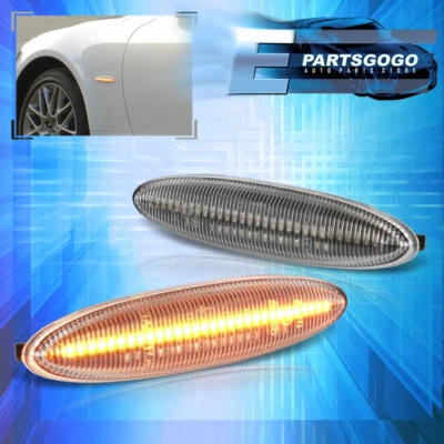 For 06-13 Lexus IS250 IS350 ES350 Sequential LED Side Markers Lights Lamps Clear Foto 1 de 4