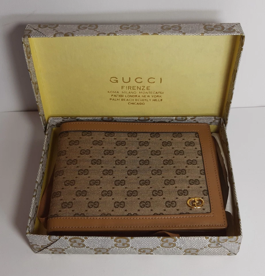 Portafoglio Vintage Uomo GUCCI Italy Originale Guccissima Monogramma Firma Lusso - Bild 1 von 4