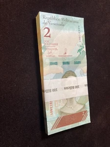 Venezuela 2018 5x 2 Bolivares Soberanos Banknote Folgenoten UNC - Bild 1 von 2