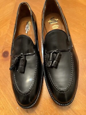 Made In USA - 11A - Alden & Brooks Brothers - Black Shell Cordovan Tassel - Image 1 of 4