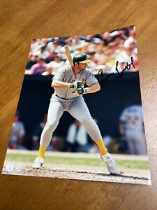 Carney Lansford OAKLAND A'S Athletics SIGNED Autographed 8x10 PHOTO W/ COA