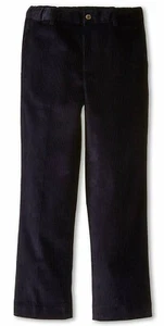 $225 NEW Oscar de la Renta Boys Endine Corduroy Classic Pants Navy Blue 6 Y - Picture 1 of 9