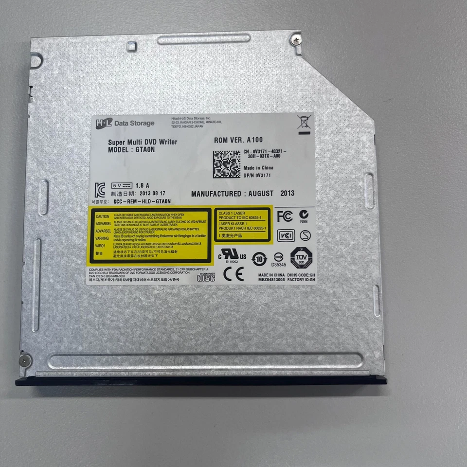 Genuine Hitachi LG GTA0N Super Multi CD DVD±RW Sata Optical Disk Drive 0V3171 - Image 1 of 4