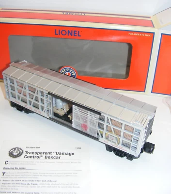 Lionel 6-52384 TTOS Transparent Damage Control Boxcar New D-3 - Image 1 of 4