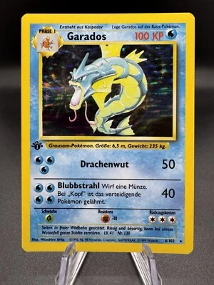 German Pokemon TCG Garados Gyarados 6/102 Base Set 1st Edition Holo Rare LP - Image 1 of 4