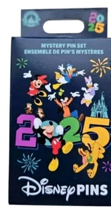 Disney Parks Pins 2025 Happy New Year 2025 Mystery Box 2 Mystery Pins Inside - Picture 1 of 8