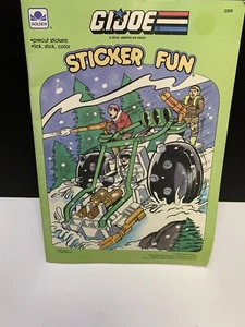 GI Joe Sticker Fun Golden Book 1989 Hasbro Vintage Pre-cut Stickers Read Details - Picture 1 of 7