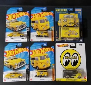 Hot Wheels Mooneyes Kool Kombi, '47 Chevy, Premium Dairy Delivery MBX (lot of 6) - Picture 1 of 4