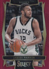 2016-17 Select Prizms Maroon Bucks Basketball Card #14 Jabari Parker /175