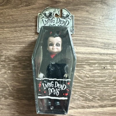 Кукла 2001 Living Dead Dolls серия 2 Minis: Lou Sapphire 4 дюйма в оригинальной коробке - Изображение 1 из 2