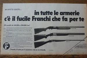 # PUBBLICITÀ' ADVERTISING ARMI DA CACCIA FRANCHI - 1975 (lp) - Foto 1 di 1
