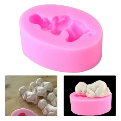 Küchen Silikon Ausstechform Backform Baby Kind Säugling Fondant Backform kr - Bild 1 von 4