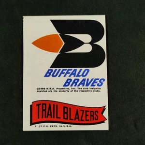1973 Topps Team Sticker Buffalo Braves / Portland Trail Blazers EX-MT bis NM - Bild 1 von 3