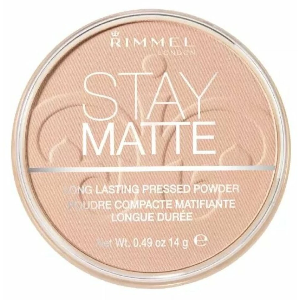 Rimmel London Stay Matte Pressed Powder Peach Glow 0.49 Ounce