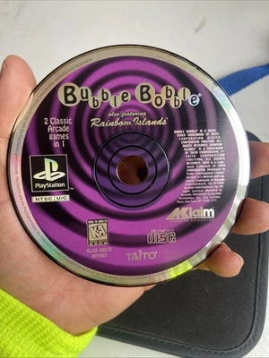 Bubble Bobble con anche Isole Arcobaleno (Sony PS1) SOLO DISCO | RARO! | M604 - Immagine 1 di 2