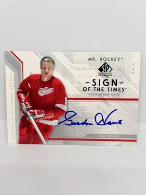 2006-07 SP Authentic GORDIE HOWE Sign Of The Times Auto Detroit HOF #ST-GH - Image 1 of 2