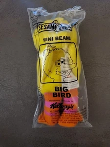 Mini fagioli Kellogg's Seasame Street Big Bird nuovi sigillati 1999 - Foto 1 di 4