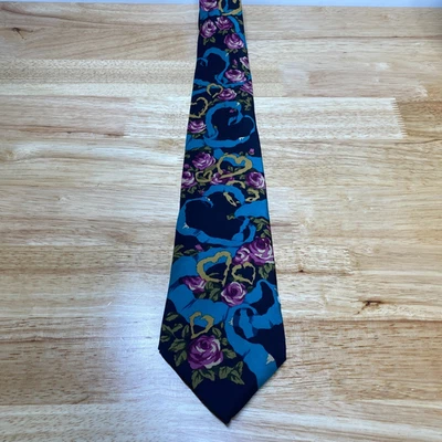 Gravata masculina The Beatles "All You Need is Love" 1991 100% seda EUA Manhattan - Imagem 1 de 4