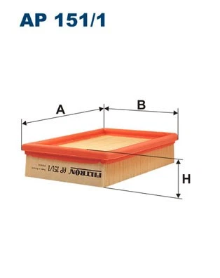 FILTRO DE AIRE FILTRON AP 151/1 FORD FIESTA COURIER I, FIESTA III (89-95) - Imagen 1 de 4