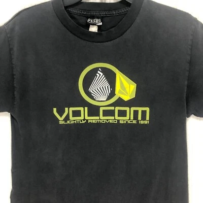 Volcom Graphic T-Shirt Slightly Removed Since 1991 Black Tee Size S - Image 1 of 4