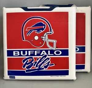 RARE Buffalo Bills - 2x Vintage Wincraft Stadium Seat Cushion 1980s/1990s USA - Picture 1 of 4