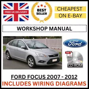 FORD FOCUS 2007 - 2012 Workshop Manual Service Repair Guide + WIRING DIAGRAMS CD - Picture 1 of 7