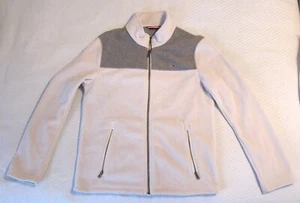Tommy Hilfiger Men's Classic Zip Front Polar Fleece Jacket Size S Light Grey/Ice - Picture 1 of 3