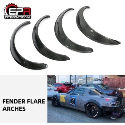Mazda MX5 Miata NA Carbon Fiber Front & Rear Fender Flares 4PCS For 90-97 - Image 1 of 4