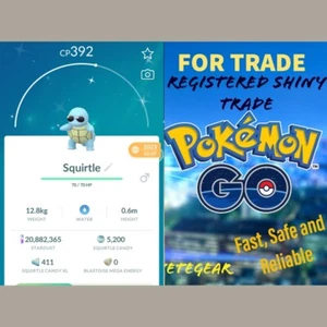 Pokemon SHINY GLASSES SQUIRTLE Trade✓Must have shiny Squirt registered✅ 20k Dust - Photo 1 sur 4