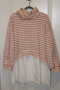 Pilcro XL Sudadera con Capucha Dosfer Mini Vestido Rosa Patrón Por Anthropologie - Imagen 1 de 11