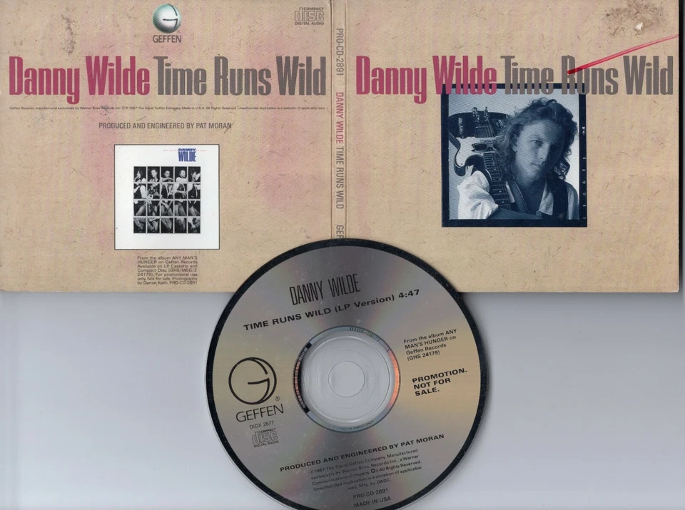 Danny Wilde Promo-CD TIME RUNS WILD 1987 USA Digipak Pop Rock 1-track 4.47 Min. - Bild 1 von 1
