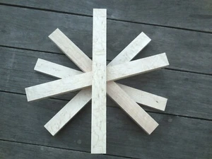 5 great pieces of Maple Bird's Eye hardwood strips,Pen Blank,Knife Scale project - Picture 1 of 11