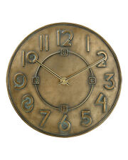 Bulova C3333 Exhibition Typeface Wall Clock Antique Bronze