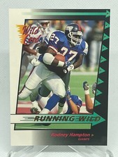 Rodney Hampton 1992 Wild Card Running Wild Gold #17 Insert