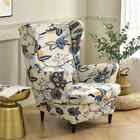Wing Chair Cover Stretch Armchair Covers Sofa Slipcovers with Seat Cushion Cover