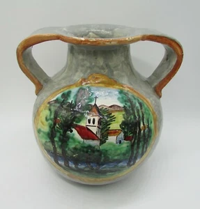 Louis Baude Montigny sur Loing Ball Vase Two Landscape Decor Impressionist - Picture 1 of 12