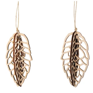 Rayher Colgante Madera Conos Para Enganchar 3D 2 Set 10x5,4cm Joyería Árbol de Navidad - Imagen 1 de 5