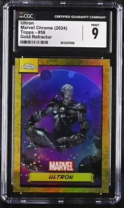 2024 Marvel Chrome Topps Ultron True Gold CGC 9 MINT Omega! 50/50! - Bild 1 von 2