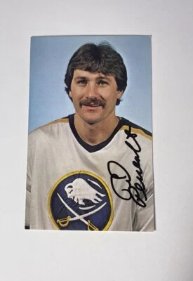 Gilbert Perreault Buffalo Sabres Postcard Auto - Image 1 of 2