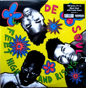 DE LA SOUL 3 feet high and rising Black Vinyl Foldout Sleeve 2LP NEU / OVP - Bild 1 von 2