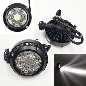 Fit 2007-2012 GMC Acadia Clear Round Lens Fog Driving Light LED OEM Replacement - Picture 1 of 9