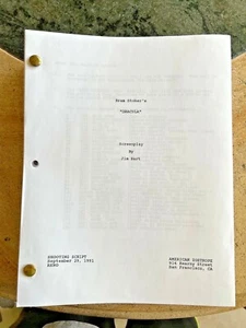 DRACULA 1991 ORIGINAL SHOOTING SCRIPT JIM HART DIR FRANCIS COPPOLA RARE - Picture 1 of 2