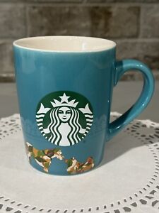 Tasse tasse à thé Starbucks 10 oz sarcelle avec sirène et camouflage Dogs 2020