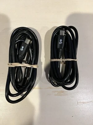 2 NEW OEM MINI USB CABLE DATA SYNC TRANSFER WIRE CELL PHONE CHARGING POWER CORDS - Image 1 of 4