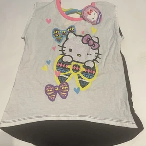 Top Hello Kitty bambina schiena incrociata taglia S 6/6X - Foto 1 di 4