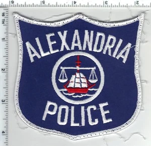 Alexandria Police (Virginia) Uniform Take-Off White Shoulder Patch 1980's - Picture 1 of 1